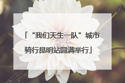 “我们天生一队”城市骑行昆明站圆满举行
