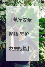 筑牢安全防线 守护发展根基