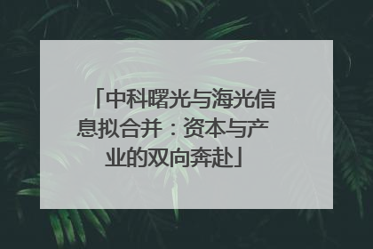 中科曙光与海光信息拟合并：资本与产业的双向奔赴