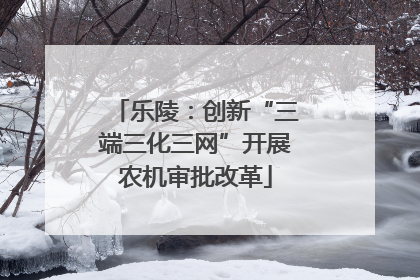 乐陵：创新“三端三化三网”开展农机审批改革