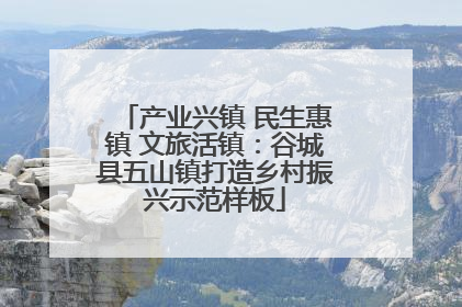 产业兴镇 民生惠镇 文旅活镇：谷城县五山镇打造乡村振兴示范样板