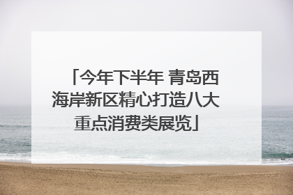 今年下半年 青岛西海岸新区精心打造八大重点消费类展览