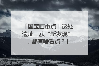 国宝画重点|这处遗址三获“新发现”,都有啥看点?