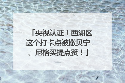 央视认证！西湖区这个打卡点被撒贝宁、尼格买提点赞！