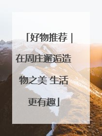 好物推荐｜在周庄邂逅造物之美 生活更有趣