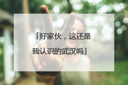 好家伙，这还是我认识的武汉吗