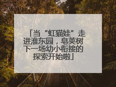 当“虹猫娃”走进淮东园，皂荚树下一场幼小衔接的探索开始啦