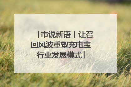 市说新语丨让召回风波重塑充电宝行业发展模式