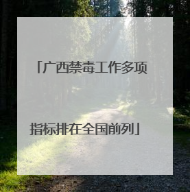 广西禁毒工作多项指标排在全国前列