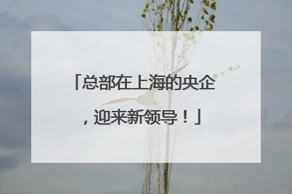 总部在上海的央企，迎来新领导！