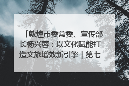 敦煌市委常委、宣传部长杨兴蓉：以文化赋能打造文旅增效新引擎｜第七届全国县域旅游研究成果发布系列活动