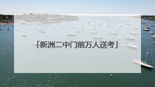 新洲二中门前万人送考