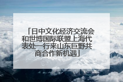 日中文化经济交流会和世博国际联盟上海代表处一行来山东巨野共商合作新机遇