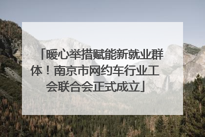 暖心举措赋能新就业群体！南京市网约车行业工会联合会正式成立