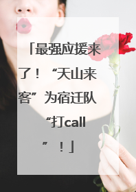 最强应援来了！“天山来客”为宿迁队“打call”！