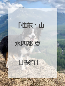 桂东：山水四都 夏日探奇
