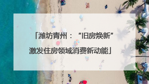 潍坊青州：“旧房焕新”激发住房领域消费新动能