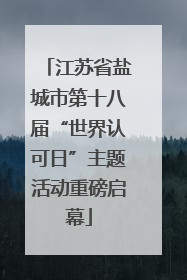 江苏省盐城市第十八届“世界认可日”主题活动重磅启幕