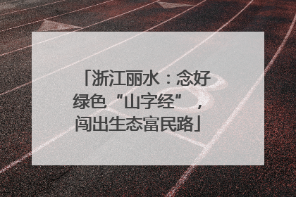 浙江丽水：念好绿色“山字经”，闯出生态富民路