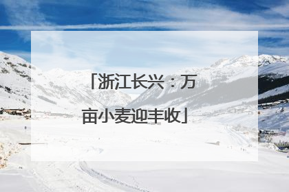 浙江长兴：万亩小麦迎丰收