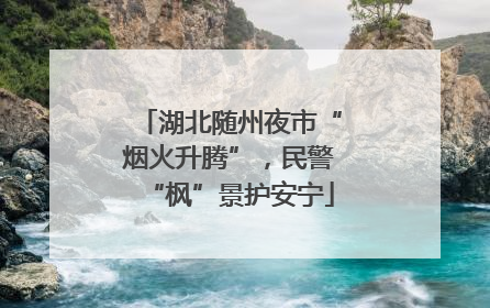 湖北随州夜市“烟火升腾”，民警“枫”景护安宁