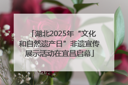 湖北2025年“文化和自然遗产日”非遗宣传展示活动在宜昌启幕