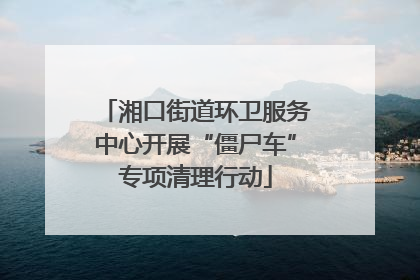 湘口街道环卫服务中心开展“僵尸车”专项清理行动