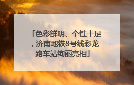 色彩鲜明、个性十足，济南地铁8号线彩龙路车站绚丽亮相