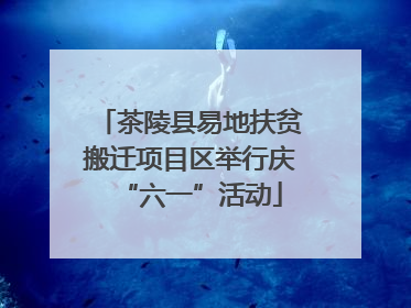 茶陵县易地扶贫搬迁项目区举行庆“六一”活动