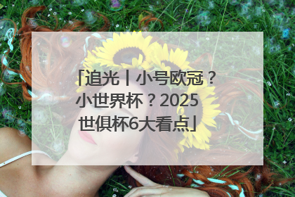 追光丨小号欧冠？小世界杯？2025世俱杯6大看点