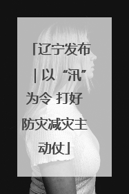 辽宁发布｜以“汛”为令 打好防灾减灾主动仗