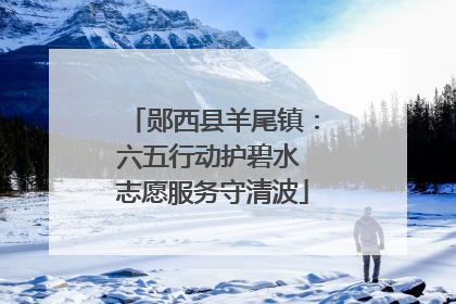 郧西县羊尾镇：六五行动护碧水 志愿服务守清波
