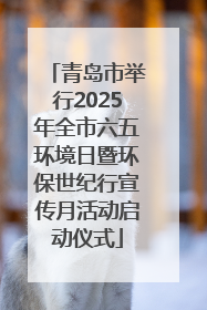 青岛市举行2025年全市六五环境日暨环保世纪行宣传月活动启动仪式