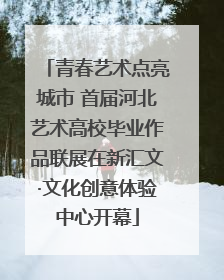 青春艺术点亮城市 首届河北艺术高校毕业作品联展在新汇文·文化创意体验中心开幕