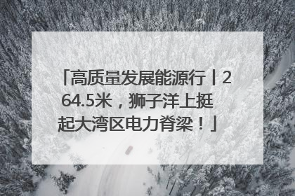 高质量发展能源行丨264.5米，狮子洋上挺起大湾区电力脊梁！