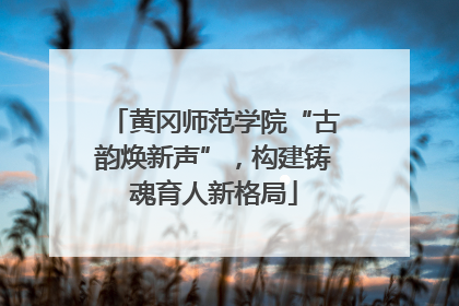 黄冈师范学院“古韵焕新声”，构建铸魂育人新格局