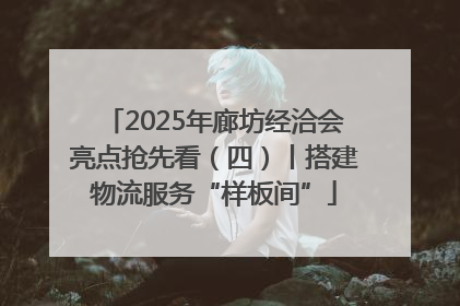 2025年廊坊经洽会亮点抢先看（四）丨搭建物流服务“样板间”