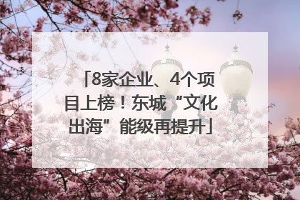 8家企业、4个项目上榜！东城“文化出海”能级再提升